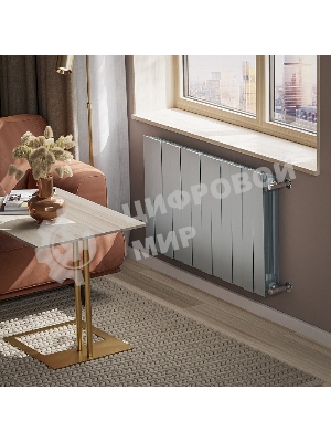 Радиатор биметаллический Royal Thermo PianoForte 500 серебристый - 12 секц.