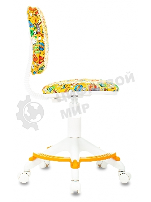 Кресло Бюрократ CH-W204/F оранжевый, ткань, 120 кг, подставка для ног