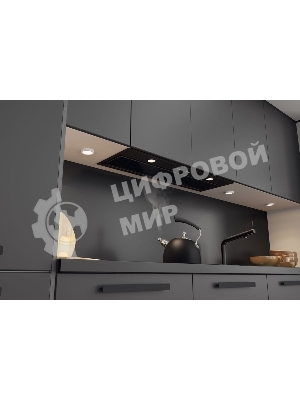 Вытяжка полностью встраиваемая Elikor Cube 90П-1000-Э4Д черный, 90 см, 1000 куб. м/ч, 69 дБ