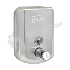 Дозатор для жидкого мыла из нерж. стали Puff-8705 хром, 500 мл, 17х12х12 см с ключом