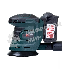 Эксцентриковая шлифовальная машина аккумуляторная KLPRO KLEZ18-50 (18В, Li-ion-2шт, 5.0А·ч, ЗУ 4,5А)