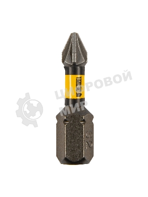 Набор бит торсионных Denzel PZ1x25 мм, лазерная обработка шлица, сталь S2, 10 шт.