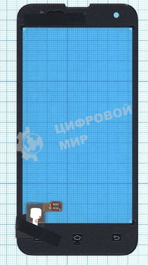 Сенсорное стекло (тачскрин) для Xiaomi Mi 2S, черное