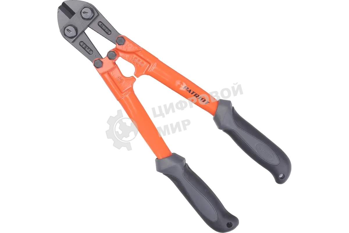 Болторез Patriot CMP-305 мм, Cr-Mo, 2компонент. прорезиненные рукоятки, 40HRC, d 4-5мм, индивид.коробка, 305 мм (12