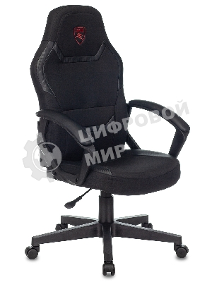 Кресло Бюрократ Zombie 10 черный, экокожа, 120 кг, механизм качания