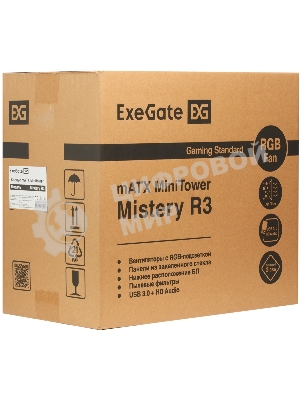 Компьютерный корпус Minitower ExeGate Mistery R3-NPX600
