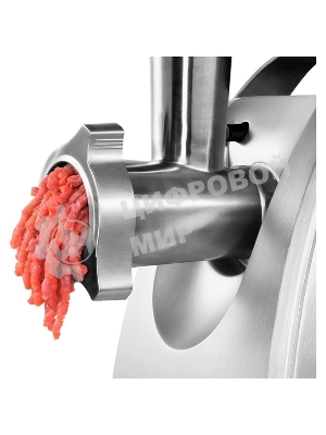 Мясорубка электрическая Bosch MFW68660 черный, 2200 Вт, 4.3 кг/мин, реверс, защита от перегрузки, металлический лоток, насадки - 10