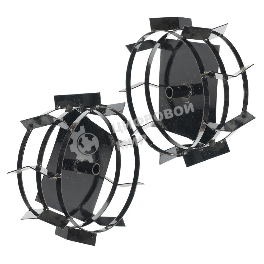 Грунтозацепы ПАТРИОТ для мотоблока (диаметр 460мм, ширина 180мм) (пара) ГР3 460.180