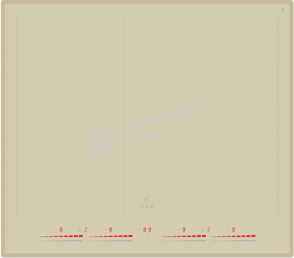 Индукционная варочная панель LEX EVI 641C IV слоновая кость