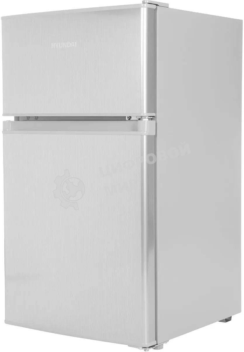 Холодильник Hyundai CT10021H серебристый двухкамерный 60/25л морозилка сверху