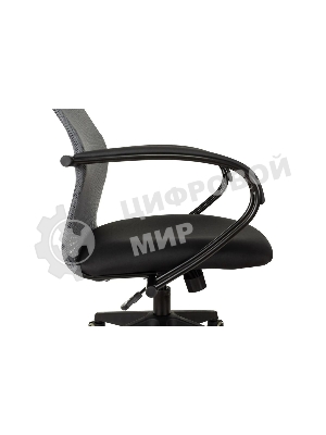 Кресло Бюрократ CH-607 TW-04 Neo Black темно-серый, сетка, подголовник
