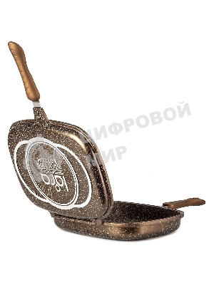 Сковорода-гриль Lara LR02-221 30 см, с крышкой, антипригарное покрытие