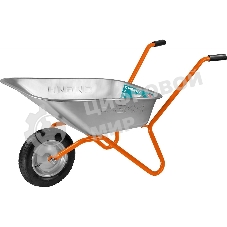 Тачка садовая для мусора СИБИН СТ-11 одноколесная, 90 кг