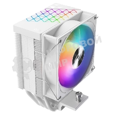 Кулер PCCooler R400 ARGb белый 92мм алюминий+медь 2200rpm 30db 4-pin 180W 133мм