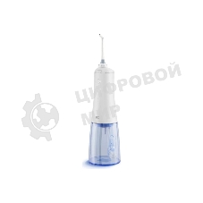 Ирригатор BQ IR003 белый/синий, от аккумулятора, 350 мл, 6 режимов