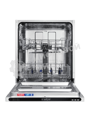 Встраиваемая посудомоечная машина Maunfeld MLP6022A01 Light Beam, серебристый, 59.8 см, 12 компл., 49 дБ, класс A++