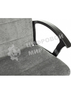 Кресло Бюрократ Triest Fabric серый, ткань