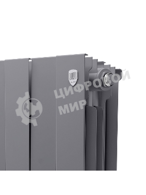 Радиатор биметаллический Royal Thermo PianoForte 500 серебристый - 12 секц.