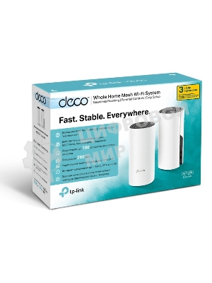 Роутер беспроводной TP-Link DECO M4 (DECO M4(2-PACK)) AC1200 10/100/1000BASE-TX (упак.:2шт)