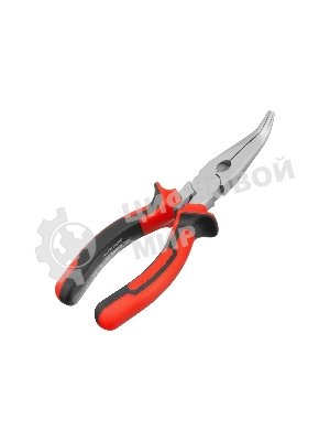 Длинногубцы Matrix 17422 NICKEL 180 мм, изогнутые никелированные, двухкомпонентные рукоятки