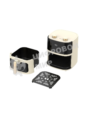 Аэрогриль BQ AF6000M бежевый, 1700 Вт, 6 л, 4 программы