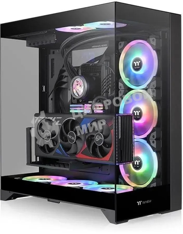 Компьютерный корпус Thermaltake CTE E550 TG черный без БП ATX 8x120мм 6x140мм 2xUSB3.0 audio bott PSU