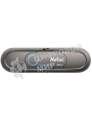 Флешка USB Netac US9 (NT03US9C-512G-32TA), 512Gb, USB 3.2 Gen2 Type-A/USB Type-C, R/W 1000/900, серебристый