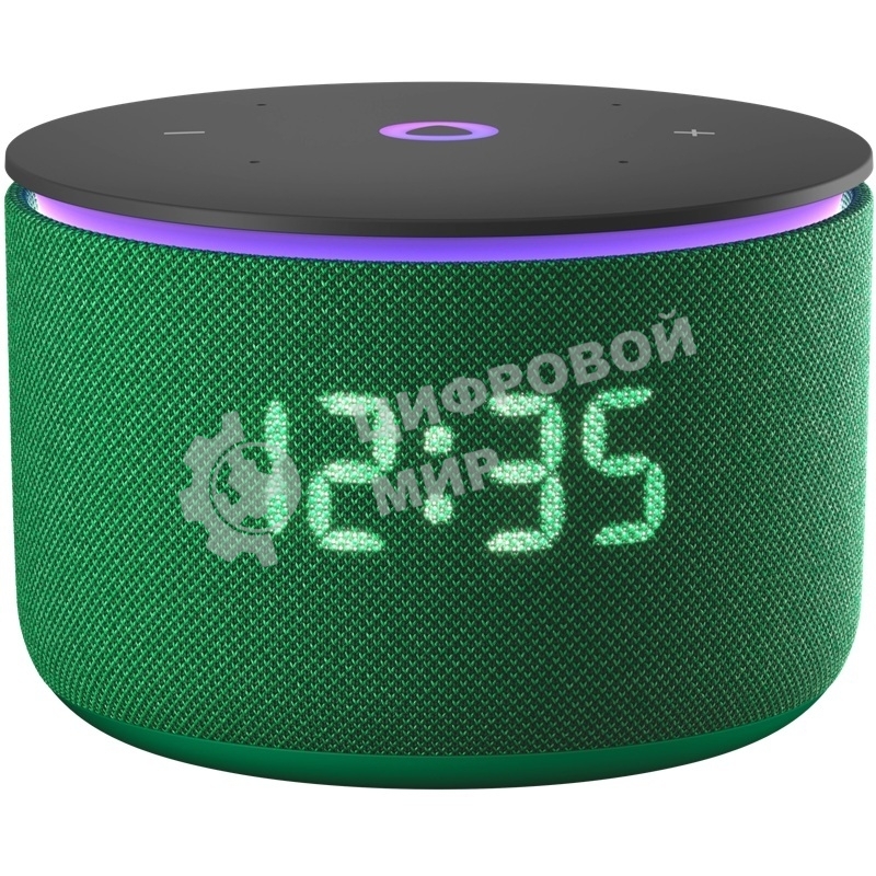 Умная колонка Яндекс Станция Мини 3 Про, 18Вт, компактная, 1 динамик, Алиса, Wi-Fi, Bluetooth 5.0, Zigbee, Matter, зеленый
