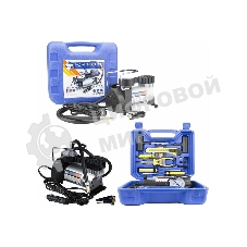 Автомобильный компрессор NOVA BRIGHT АК-35 пластик. кейс с инструментом 47639