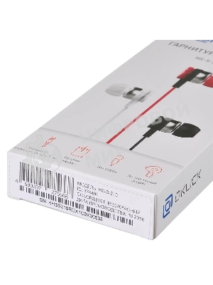 Проводные наушники Oklick HS-S-210 красный, внутриканальные, Jack 3.5 мм