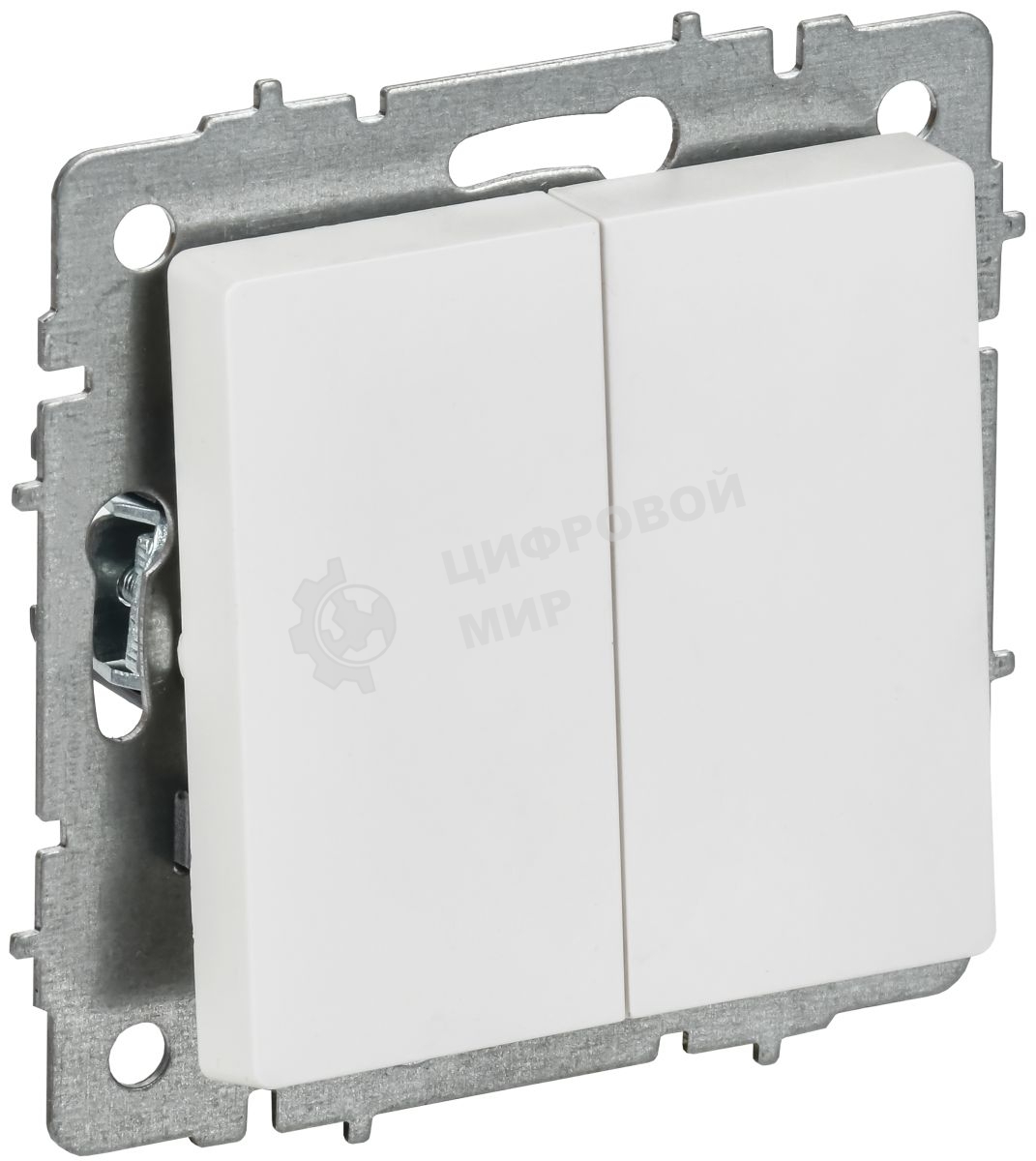 Выключатель 2-кл. прох. 10А ВС10-2-6-БрАБ а/б IEK. BRITE