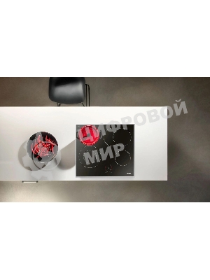 Встраиваемая варочная панель Hansa BHCI66706 Стеклокерамика, независимая, сенсорное управление, таймер, рамка, черная