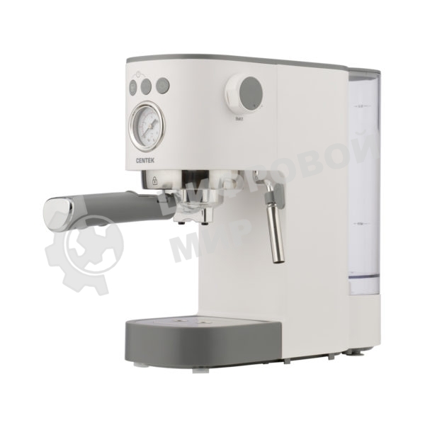 Кофеварка рожковая Centek CT-1168 белый, исп. кофе - молотый, 1.2 л, 1350 Вт, 20 бар