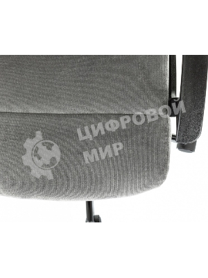 Кресло Бюрократ Triest Fabric серый, ткань