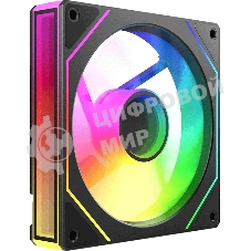 Вентилятор для корпуса Bloody CF-11 LCD ARGb 120х120x25 черный 4-pin 32дБ (упак.:1шт) (CF-11-ARGb120-BK) Ret