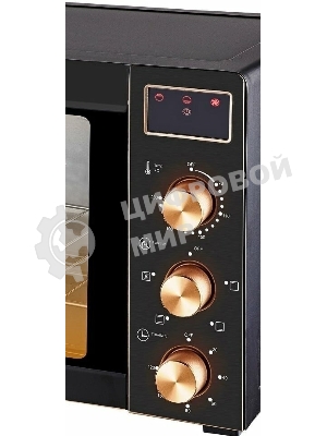 Мини-печь Kraft KF-MO 3506 KGLB (черный/золото) с дисплеем
