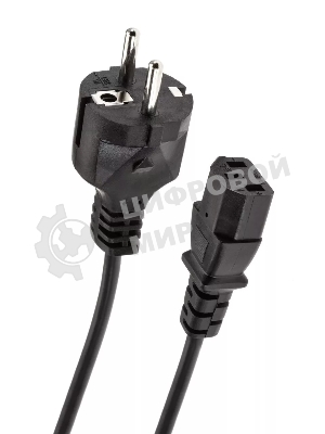 Кабель компьютер - розетка 3 м 220V (Европейский стандарт) VCOM/TELECOM