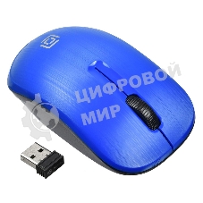 Мышь беспроводная Oklick 525MW голубой, 1000 dpi, радиоканал, USB, кнопки - 3