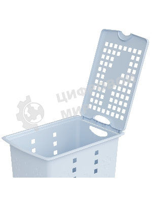 Корзина для белья Альтернатива Виолетта М2444 30 л, голуб .