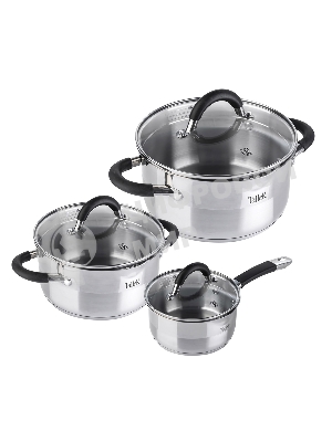 Набор посуды TalleR TR-17190 Телфорд 6 пр. Подходит для всех типов плит (включая индукционную).