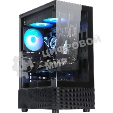 Компьютерный корпус AeroCool/Formula Crystal Z1 черный без БП ATX 2xUSB 2.0 1xUSB 3.0 audio bott PSU