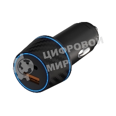 Автомобильное зарядное устройство Maxvi CCM-MS604PD 48W 6A (USB + Type-C, QC3.0 PD3.0) черный