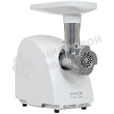 Мясорубка электрическая Аксион М31.03 белый, 1500 Вт, 1.7 кг/мин, реверс, защита от перегрузки, насадки - 4