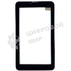 Сенсорное стекло (тачскрин) для Irbis TZ53, черное с рамкой