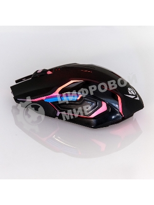 Мышь беспроводная Nakatomi MROG-20UR черный, 2400 dpi, радиоканал, USB, кнопки - 6