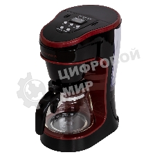 Кофеварка капельная SUPRA CMS-0655 черный/красный, исп. кофе - молотый, 720 мл, 750 Вт.
