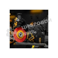 Щетка для УШМ Denzel 125 мм, плоская, нейлоновая щетина, посадка 22,2 мм