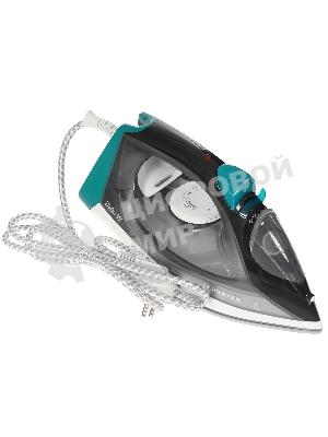 Утюг BRAYER BR4008 серый/зеленый, 2400 Вт, 25 г/мин, 140 г/мин, 330 мл