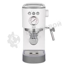 Кофеварка рожковая Centek CT-1168 белый, исп. кофе - молотый, 1.2 л, 1350 Вт, 20 бар