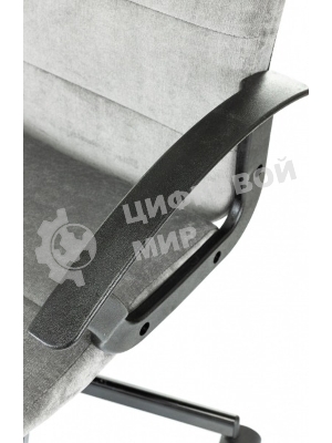 Кресло Бюрократ Triest Fabric серый, ткань